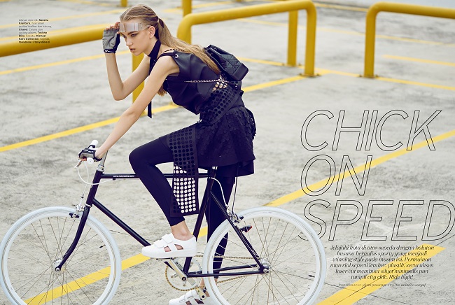 Chick on Speed - Glenn Prasetya for ELLE Fashion Editorial April