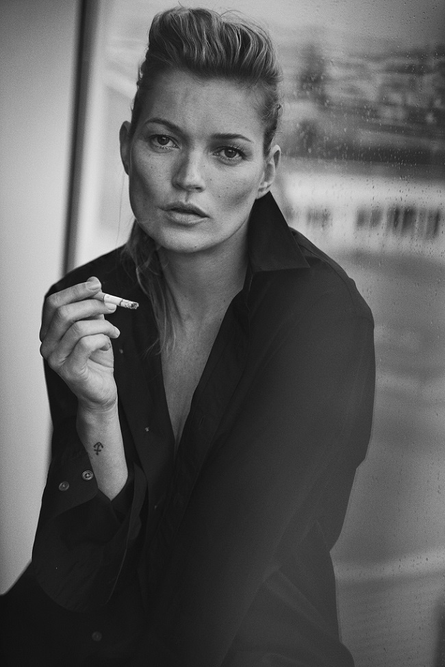 Kate Moss, Paris, 2015 Vogue Italia © Peter Lindbergh (Courtesy of Peter Lindbergh, Paris / Gagosian Gallery) Giorgio Armani, S/S 2015