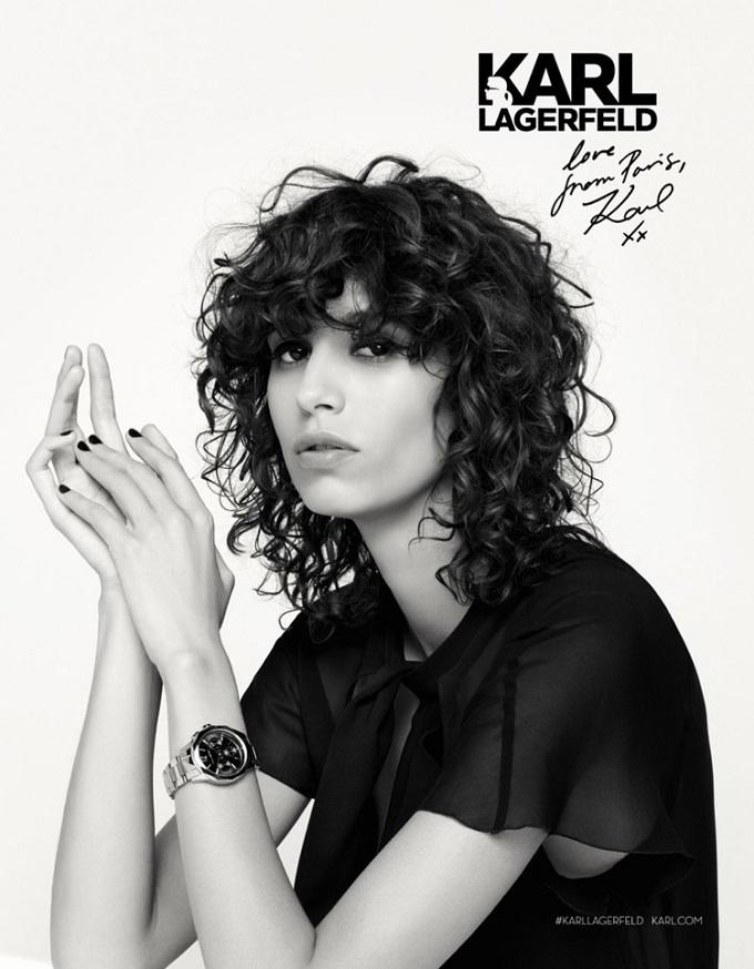 Mica Arganaraz stars in Karl Lagerfeld’s fall-winter 2016 campaign