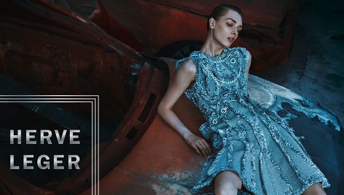 Daga Ziober Front Herve Leger AW16 Ad Campaign Herve Leger Fall Winter 2016.17 Campaign