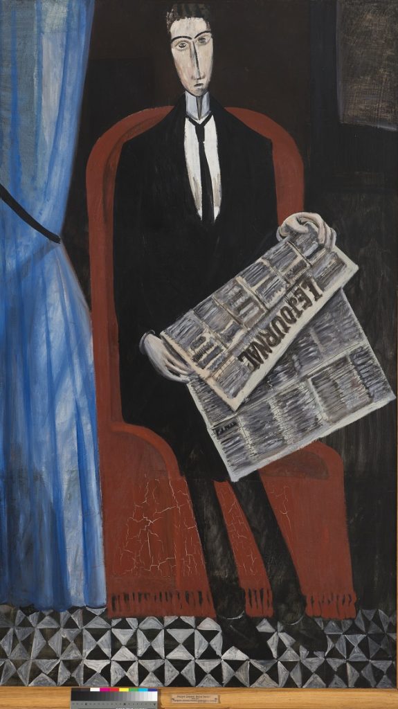 Andre Derain, L'homme au Journal Chevalier, 1911-1914 © Courtesy of Fondation Louis Vuitton