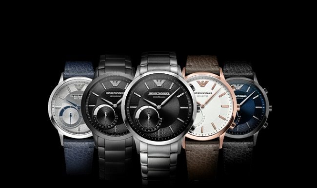 Lo stile dinamico della linea Emporio Armani orologi incontra la tecnologia Emporio Armani Connected Hybrid Smartwatch Collection