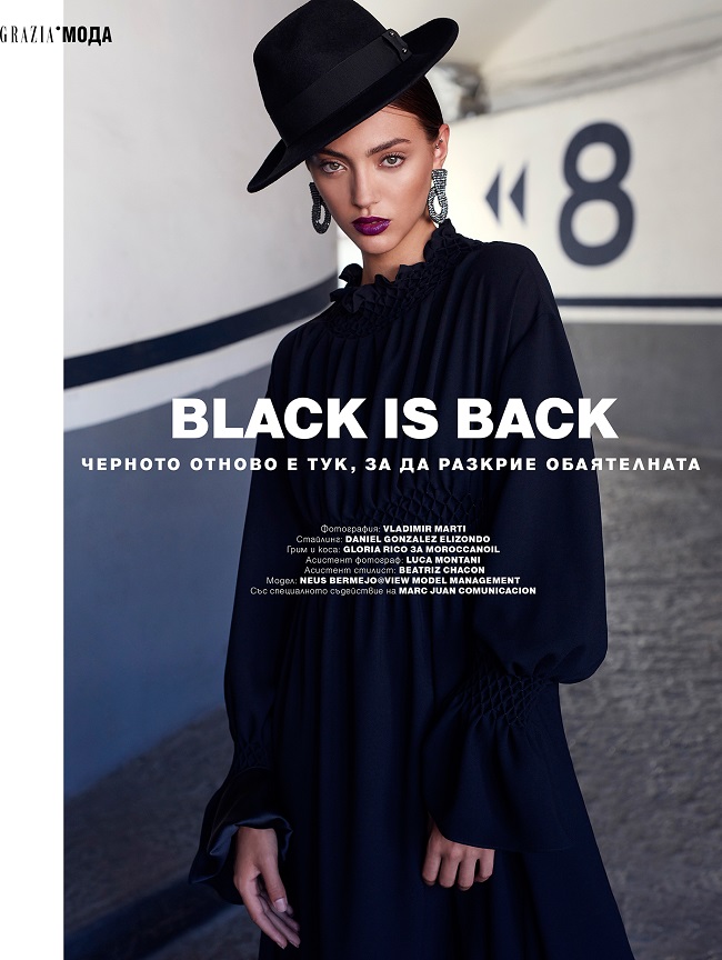 Black is Back – Vladimir Marti for Grazia Magazine Bulgaria
