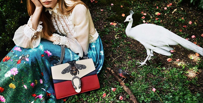 Gucci, fiori e animali nel Giardino dell’Eden Gucci, fiori e animali nel Giardino dell'Eden