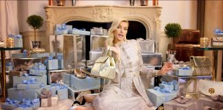 TORY BURCH Debuts New Holiday Campaign with Jessica Hart