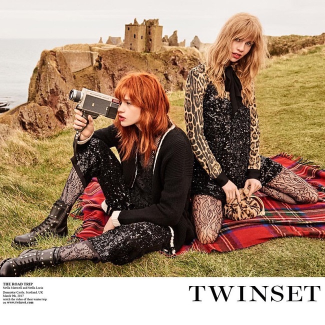 TWINSET Fall Winter 201718 Campaign with Stella Maxwell and Stella Lucia