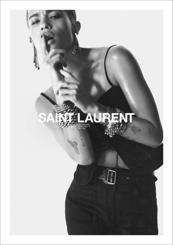 Laetitia Casta per Saint Laurent Spring 2018 #YSL12