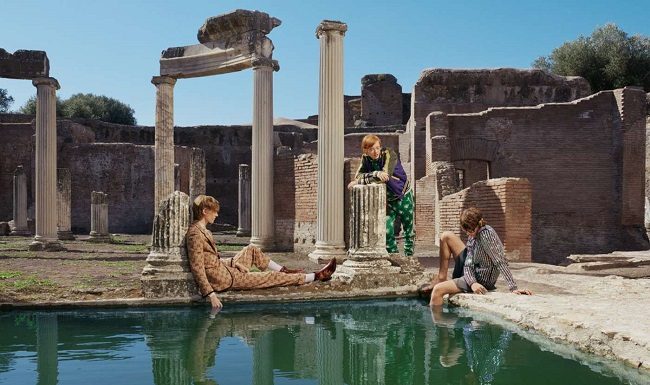 Gucci: il book scattato da Elaine Constantine a Villa Adriana Gucci il book scattato da Elaine Constantine a Villa Adriana