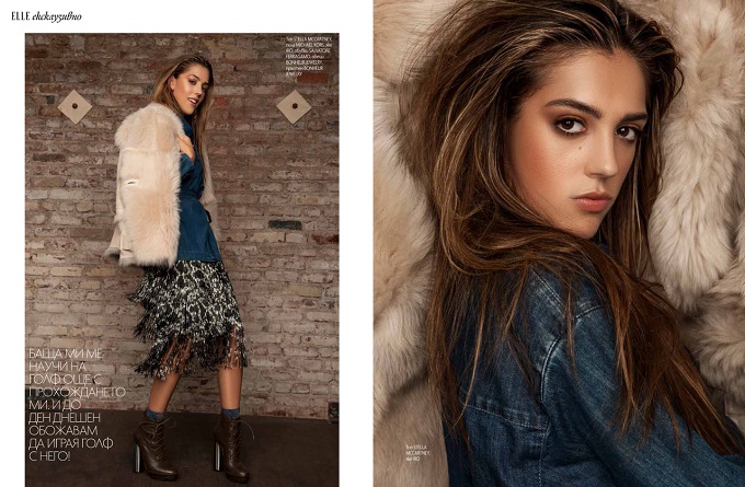 Sistine Stallone for ELLE Bulgaria February issue by Ryan Jerome for fashionpress.it