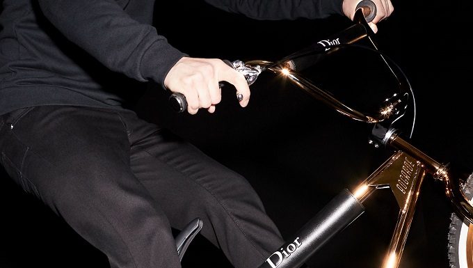 Dior Homme x Bogarde “Gold BMX” DIOR HOMME BMX PICTURE BY ALESSIO BOLZONI fashionpress.it