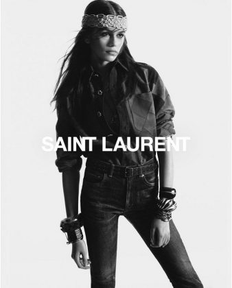 Saint Laurent Fall 2018 Campaign with Kaia Gerber
