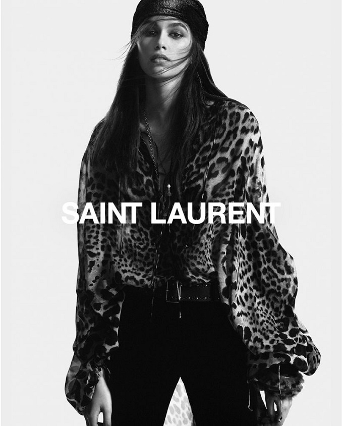 Saint Laurent Fall 2018 Campaign with Kaia Gerber