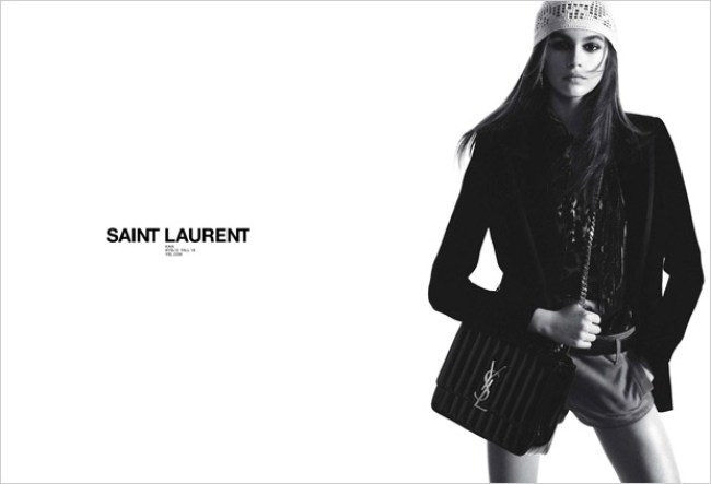 Saint Laurent Fall 2018 Campaign with Kaia Gerber