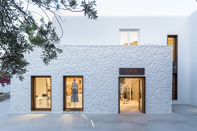 Dior's first pop-up store in Mykonos