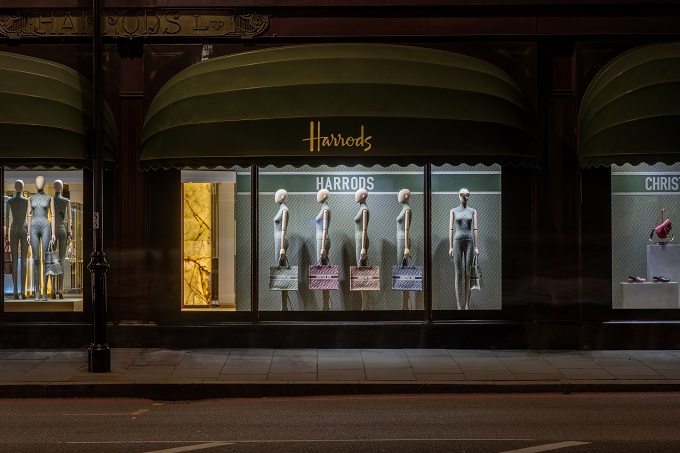 Dior Pop-Up Store at London's luxury Harrods department store.
