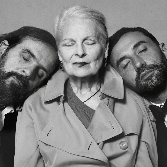 Portrait of Riccardo Tisci, Vivienne Westwood and Andreas Kronthaler c Courtesy of Burberry_ Brett Lloyd