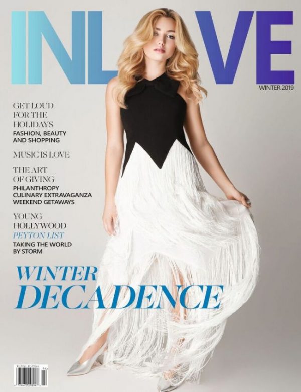 Peyton List for INLOVE magazine winter issue by Ryan Jerome fashionpress.it