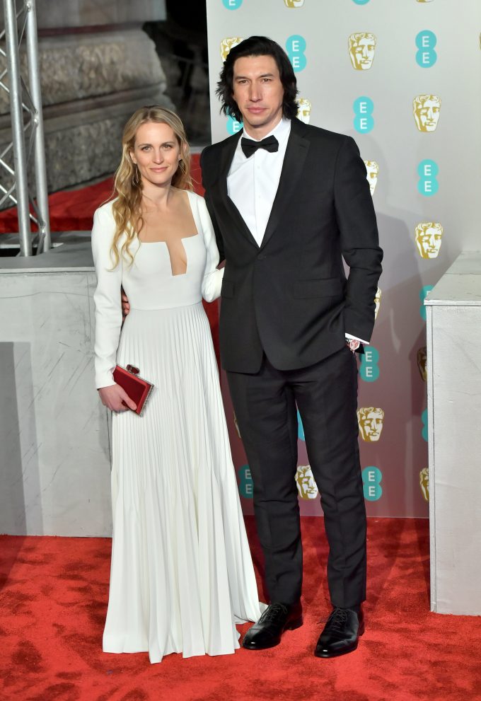 Guests wearing Burberry at the BAFTA's