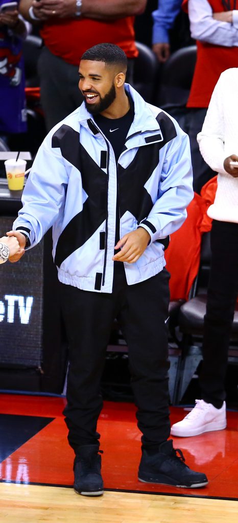 Drake wearing Burberry in Toronto 10.6.19