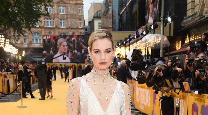 Lily James wearing Burberry Lily James wearing Burberry in London, 18.06.2019