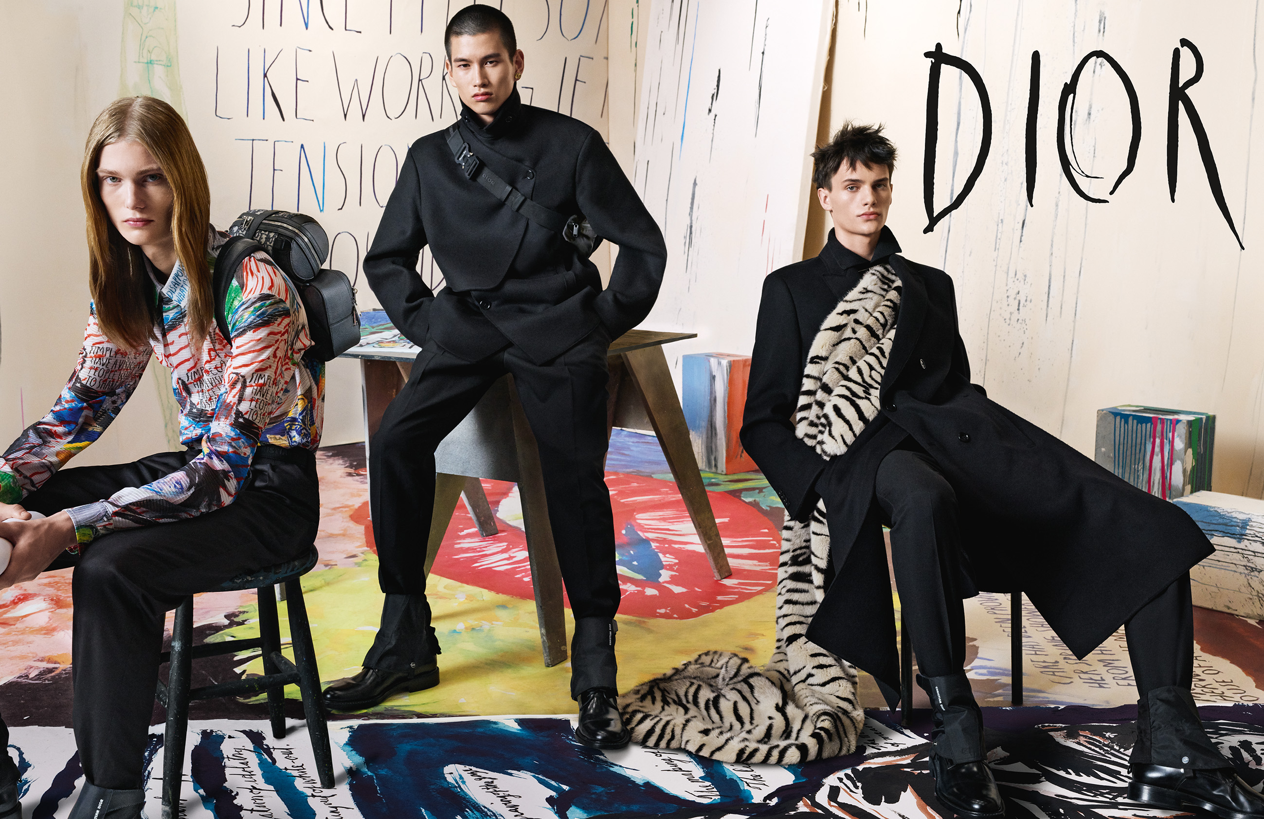 The new Dior Homme campaign celebrates the work of Raymond Pettibon