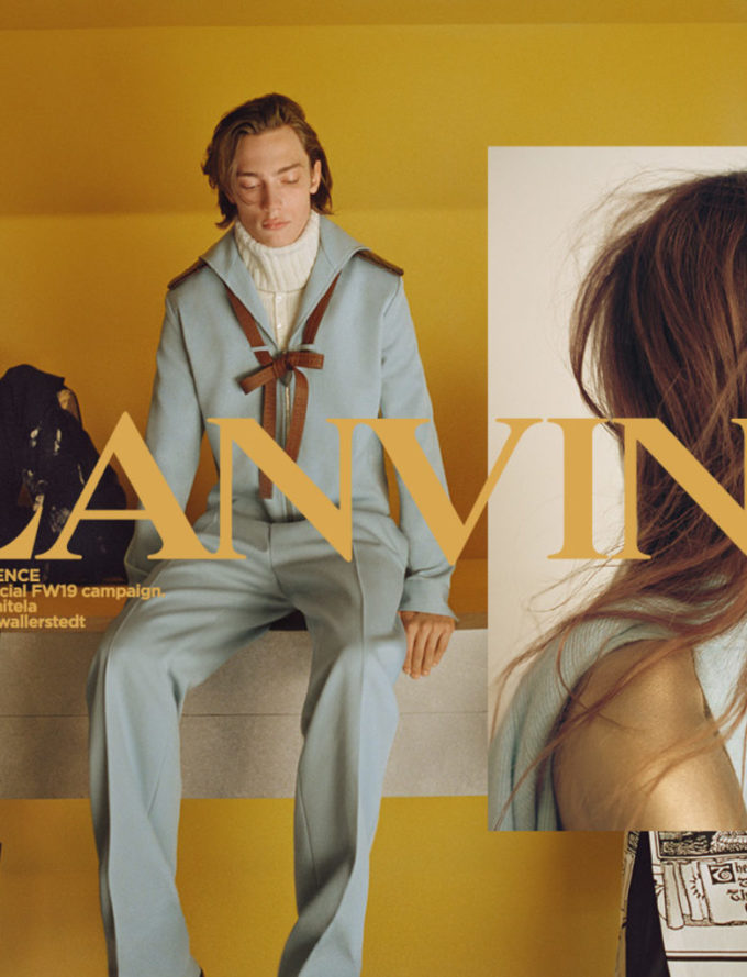 Bruno Sialelli Launches Pure Artistry In Lanvin's Fall 2019 Campaign Lensed By Glen Luchford 