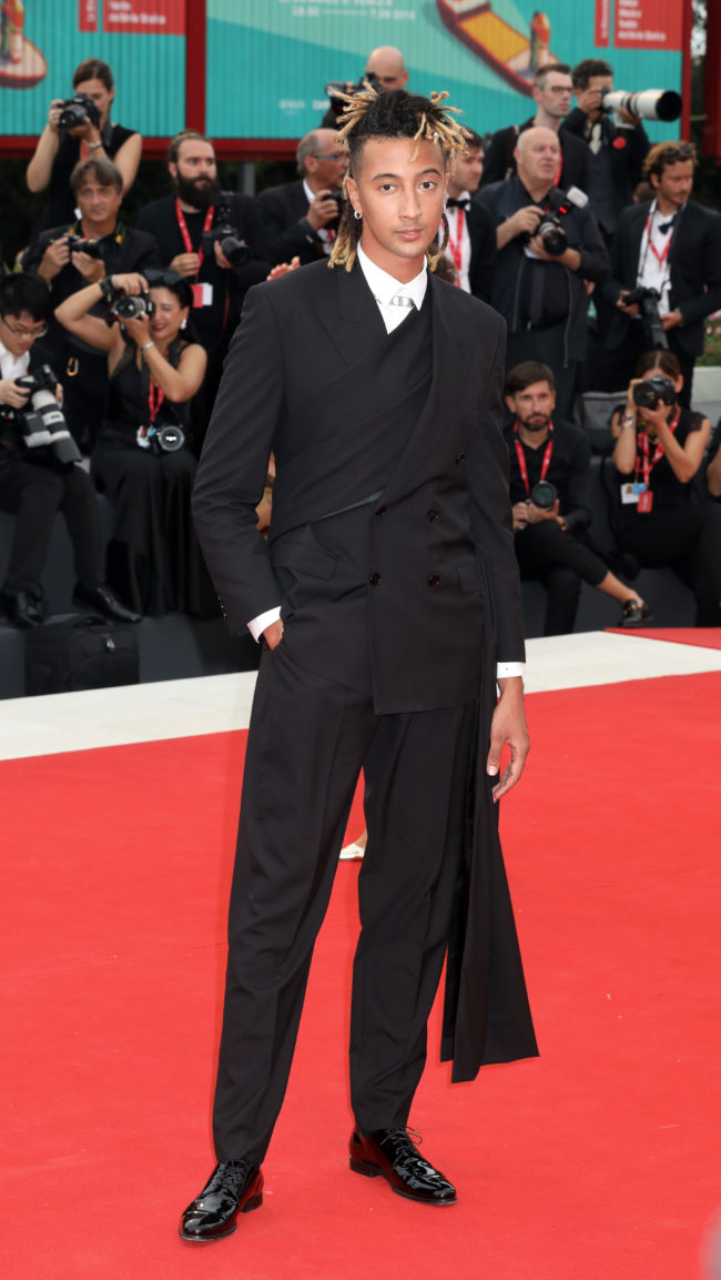 Ghali in Dior to the opening ceremony of the 76th Venice International Film Festival