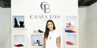 Chiara Biasi ha presentato la sua prima collezione di scarpe al Micam 2019