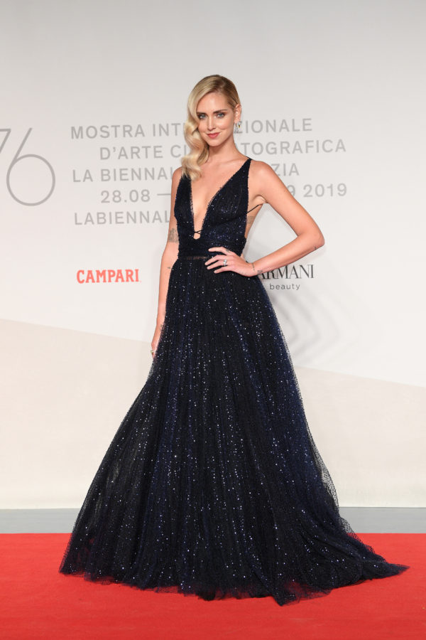 "Chiara Ferragni - Unposted" Red Carpet Arrivals - The 76th Venice Film Festival