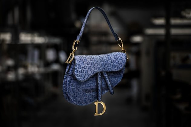Dior Presents the Saddle Bag in Embroidered Denim