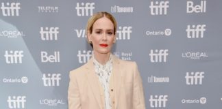 Sarah Paulson wearing Burberry to The Goldfinch press conference during the 44th annual Toronto International Film Festival 8th September 2019