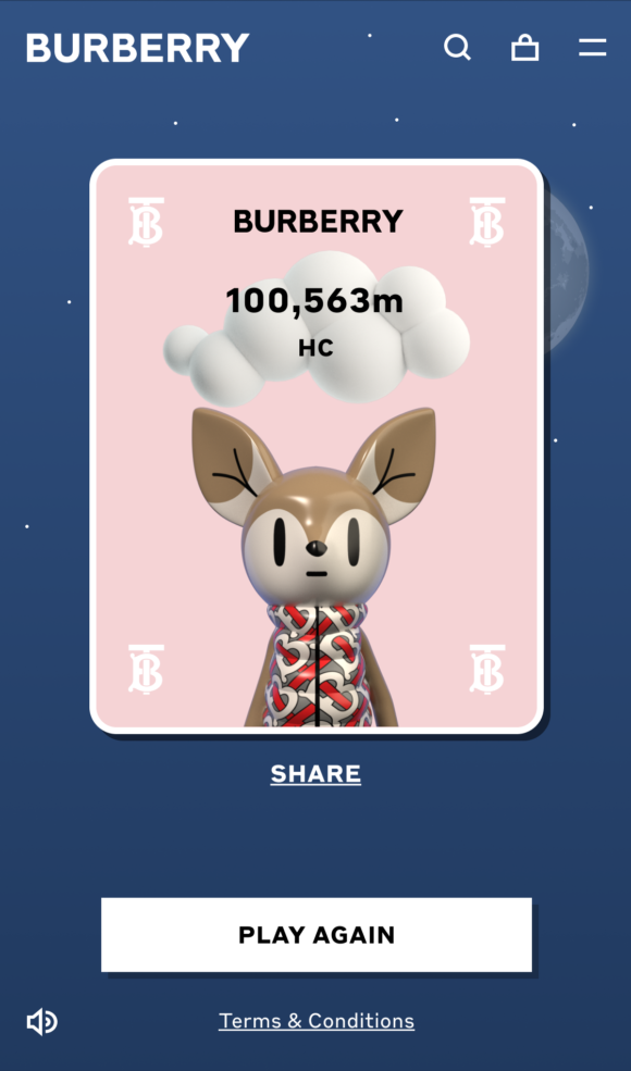 Burberry Introduces Online Game B Bounce for the first time