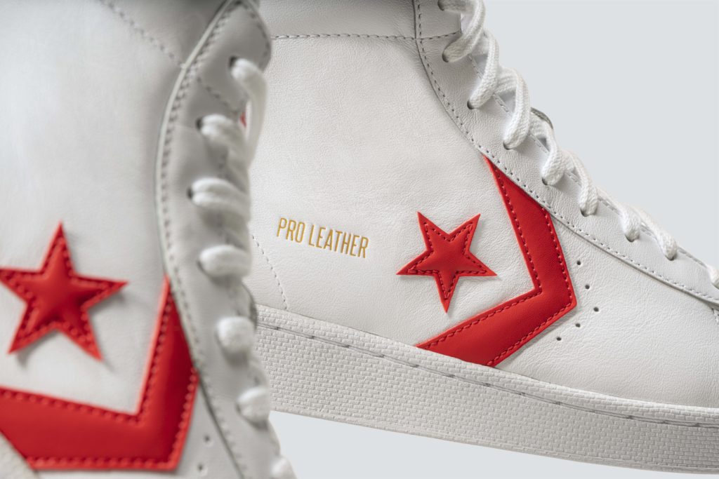 Converse: con il pack All Star la Pro Leather ritorna in bianco e rosso