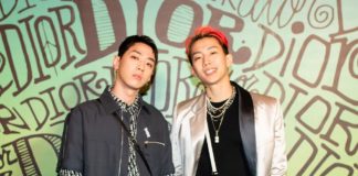 Jay Park and Gray Seated front row at the Dior Men Fall 2020 show