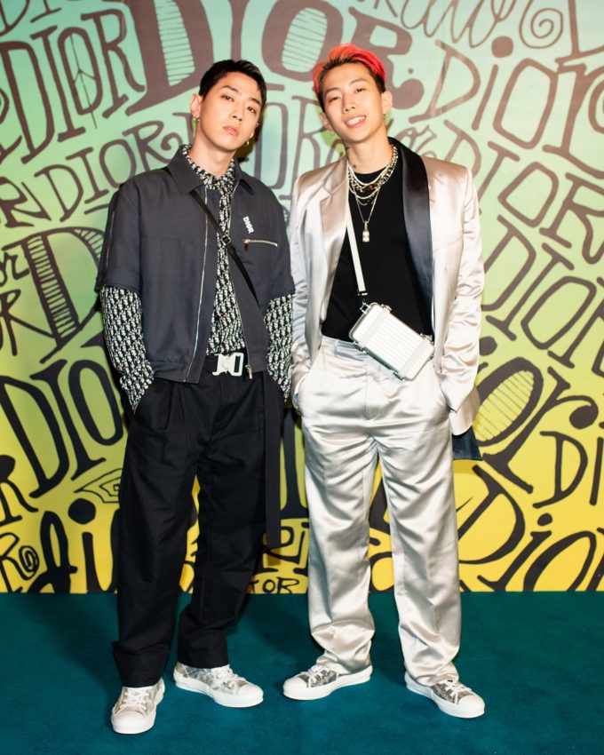 Jay Park and Gray Seated front row at the Dior Men Fall 2020 show