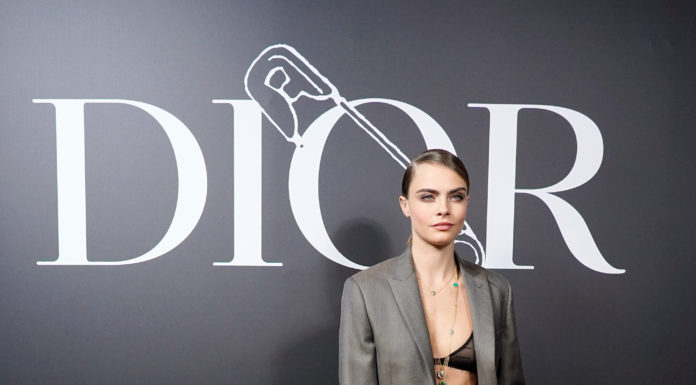 Cara Delevingne attends the Dior Homme Menswear FW 2020-2021 show Cara Delevingne attends the Dior Homme Menswear FW 2020-2021 SHOW