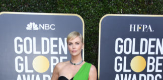Golden Globes 2020: Charlize Theron wearing Dior Haute Couture 
