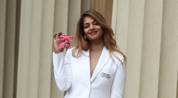 M.I.A. Wearing Burberry M.I.A. Wearing Burberry