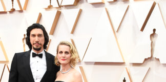 Adam Driver wearing Burberry to the Academy Awards in Los Angeles