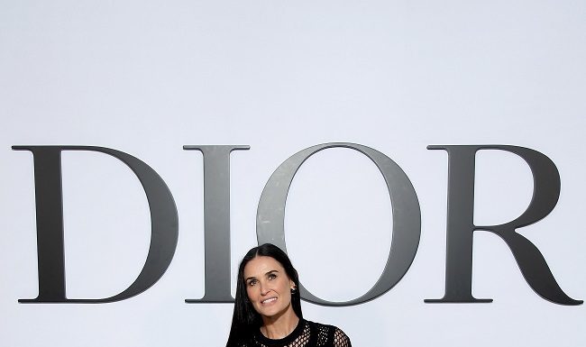 Demi Moore at Dior Show Demi Moore wore a Dior