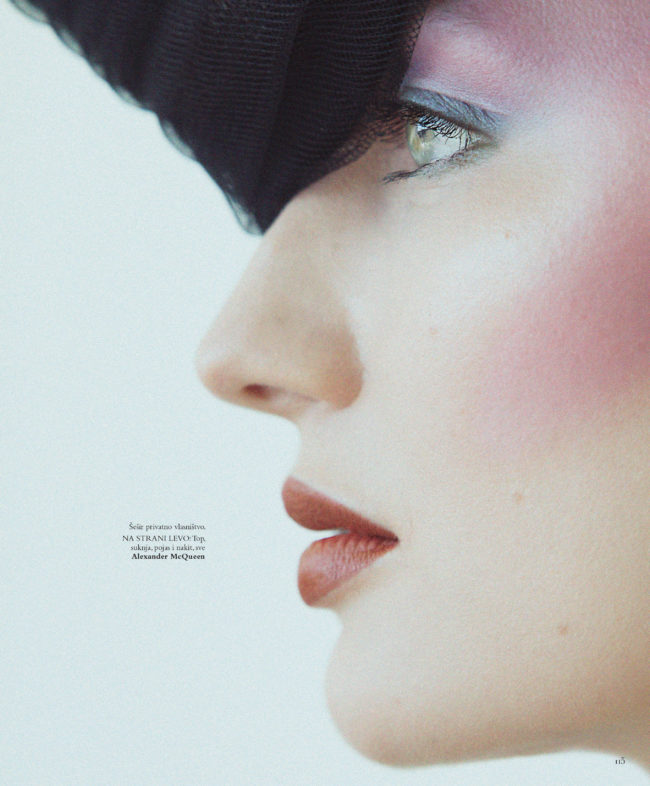Ekaterina Korobova on Harper’s Bazaar Serbia April Cover shot by Daniella Midenge 