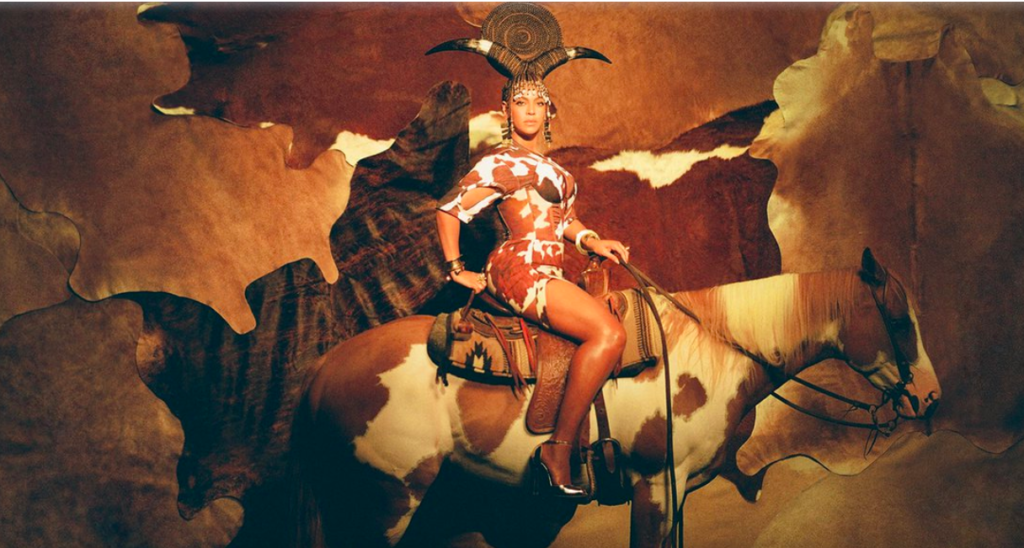 Beyoncé in custom Burberry for her new visual album Black Is King