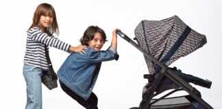 Baby Dior presents its first baby stroller, dressed in the unmistakable Dior Oblique print.