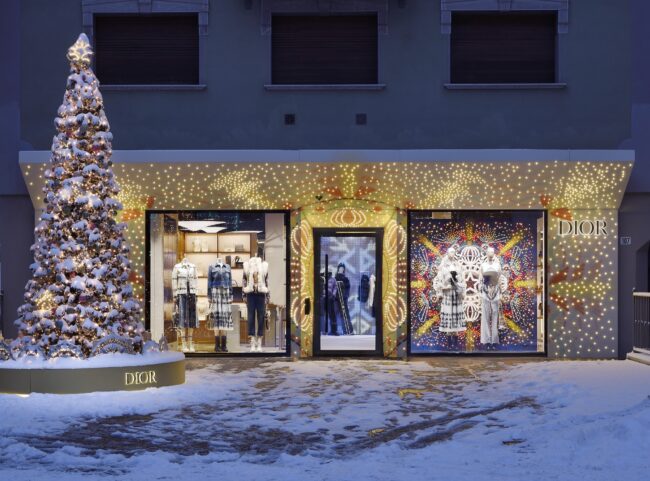 A new Dior pop-up store in Cortina