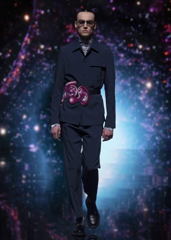 Dior Homme creative director Kim Jones collaborates with Kenny Scharf to  produce hyper-coloured Men's Fall 2021 collection