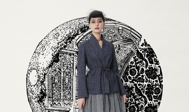 Actress Yuko Araki in the virtual front row at Dior Couture Actress Yuko Araki in the virtual front row at Dior Couture