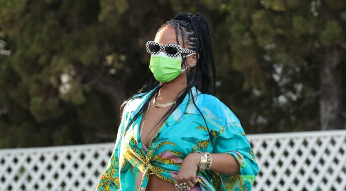 Rihanna in CELINE by Hedi Slimane Rihanna in CELINE by Hedi Slimane