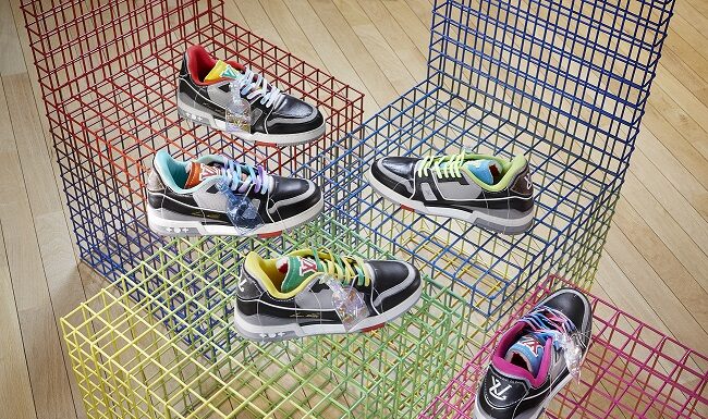 LV Trainer Upcycling: le nuove sneaker sostenibili di Louis Vuitton LV Trainer Upcycling