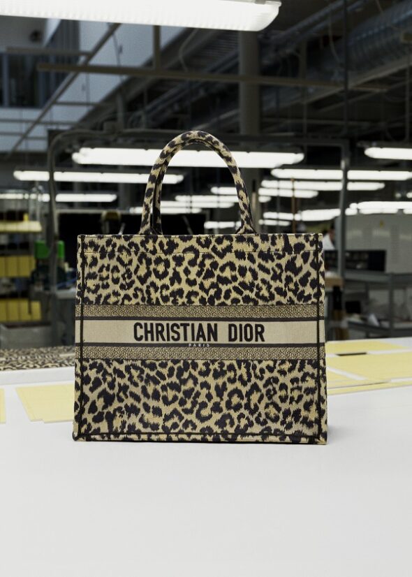 Dior presents the Savoir-Faire of the Leopard-print Dior Book Tote Bag