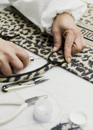 Dior presents the Savoir-Faire of the Leopard-print Dior Book Tote Bag